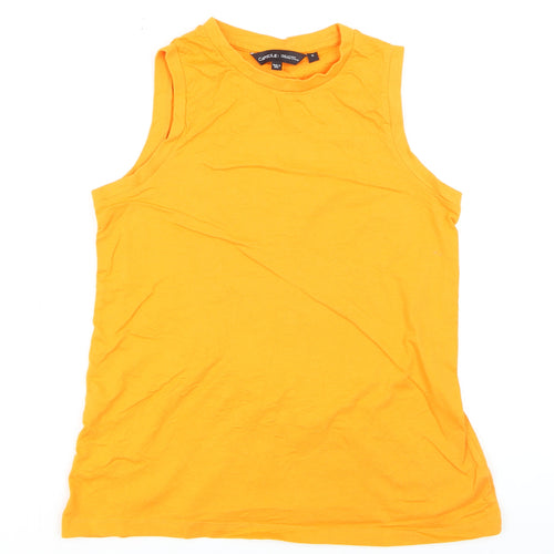 Capsule Women Orange Size 12 Sleeveless Cotton Tank Top
