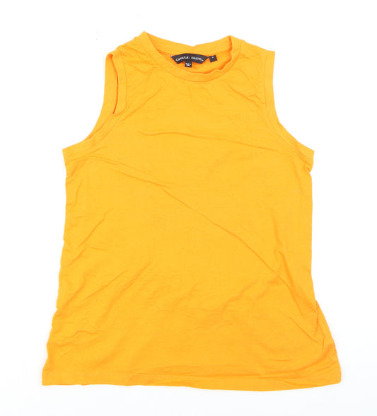 Capsule Women Orange Size 12 Sleeveless Cotton Tank Top