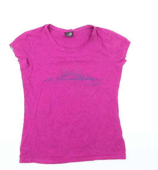 Karrimor Womens Pink Cotton Short Sleeve T-Shirt UK16 Outdoor
