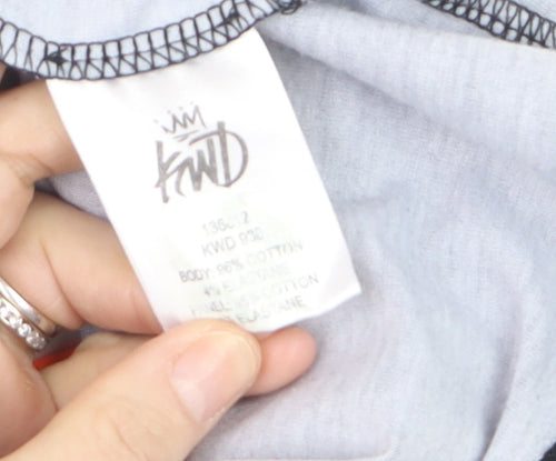 KWD Men's Multicoloured XL Crew Neck Colourblock T-Shirt