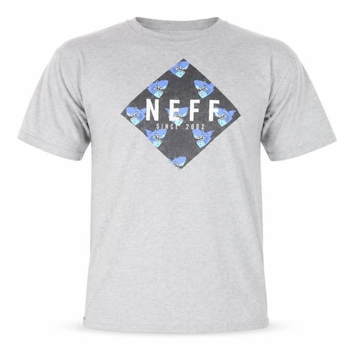 Neff Men’s Grey Graphic Print Crew Neck Short Sleeve T-Shirt Size L