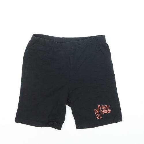 Destination Boys Black Surf Vibes Sweat Shorts 9-10 Years