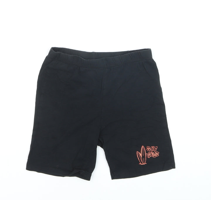 Destination Boys Black Surf Vibes Sweat Shorts 9-10 Years