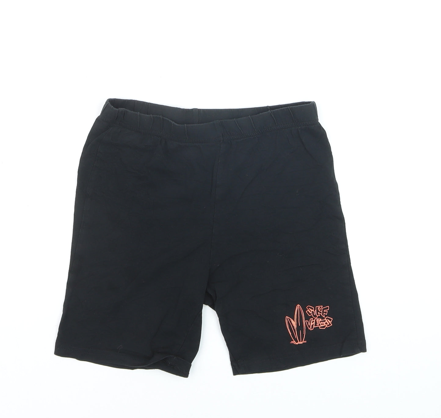 Destination Boys Black Surf Vibes Sweat Shorts 9-10 Years