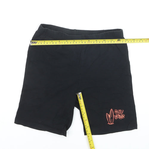 Destination Boys Black Surf Vibes Sweat Shorts 9-10 Years