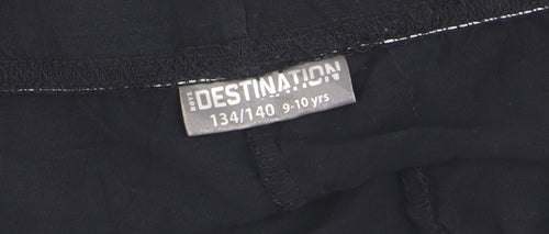 Destination Boys Black Surf Vibes Sweat Shorts 9-10 Years