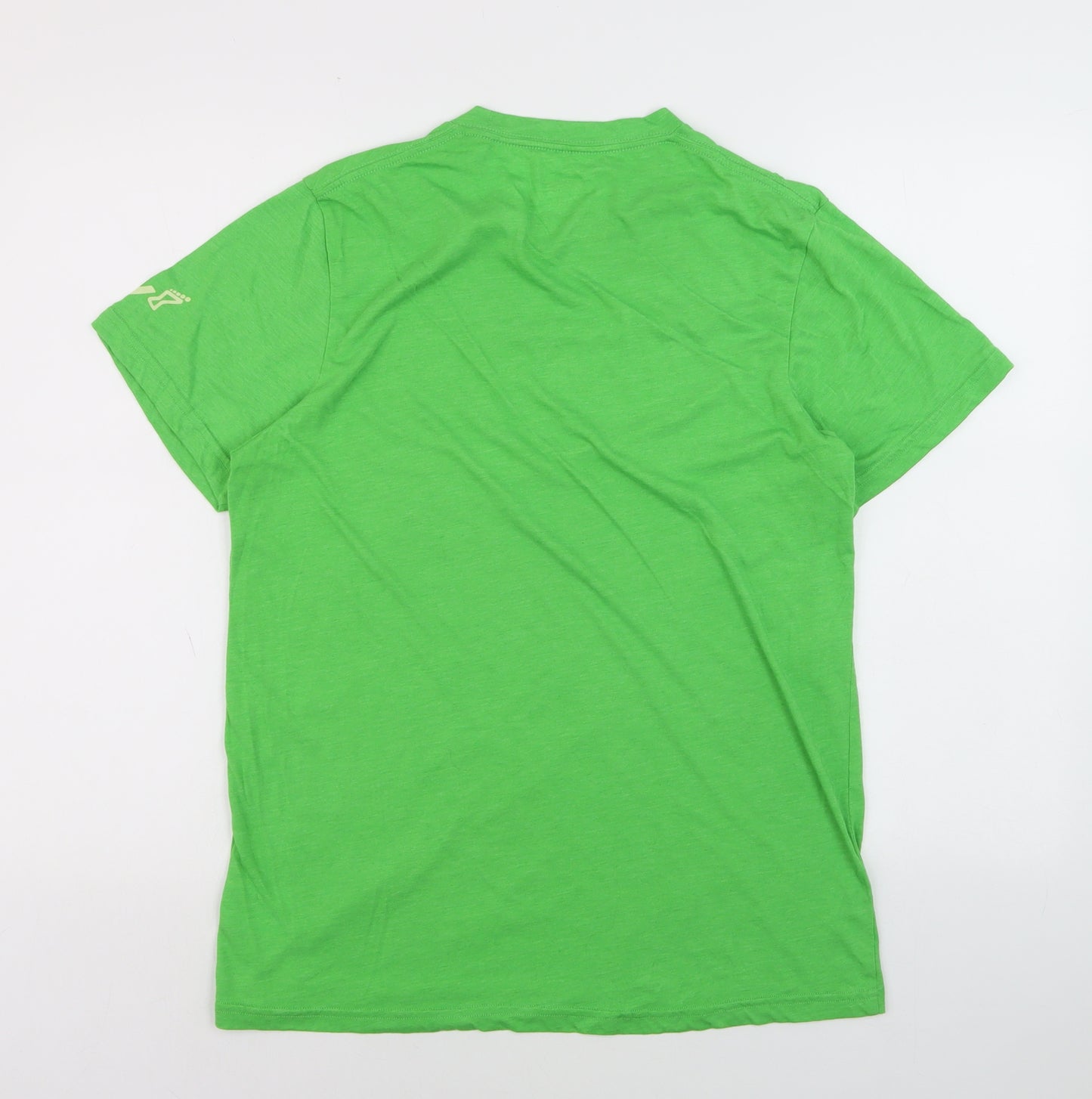 INOV-8 Men's Green Graphic Sports T-Shirt Size L Lightweight Gym Top