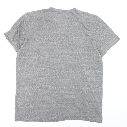 American Eagle Outfitters Men’s Grey Henley T-Shirt L Athletic Fit