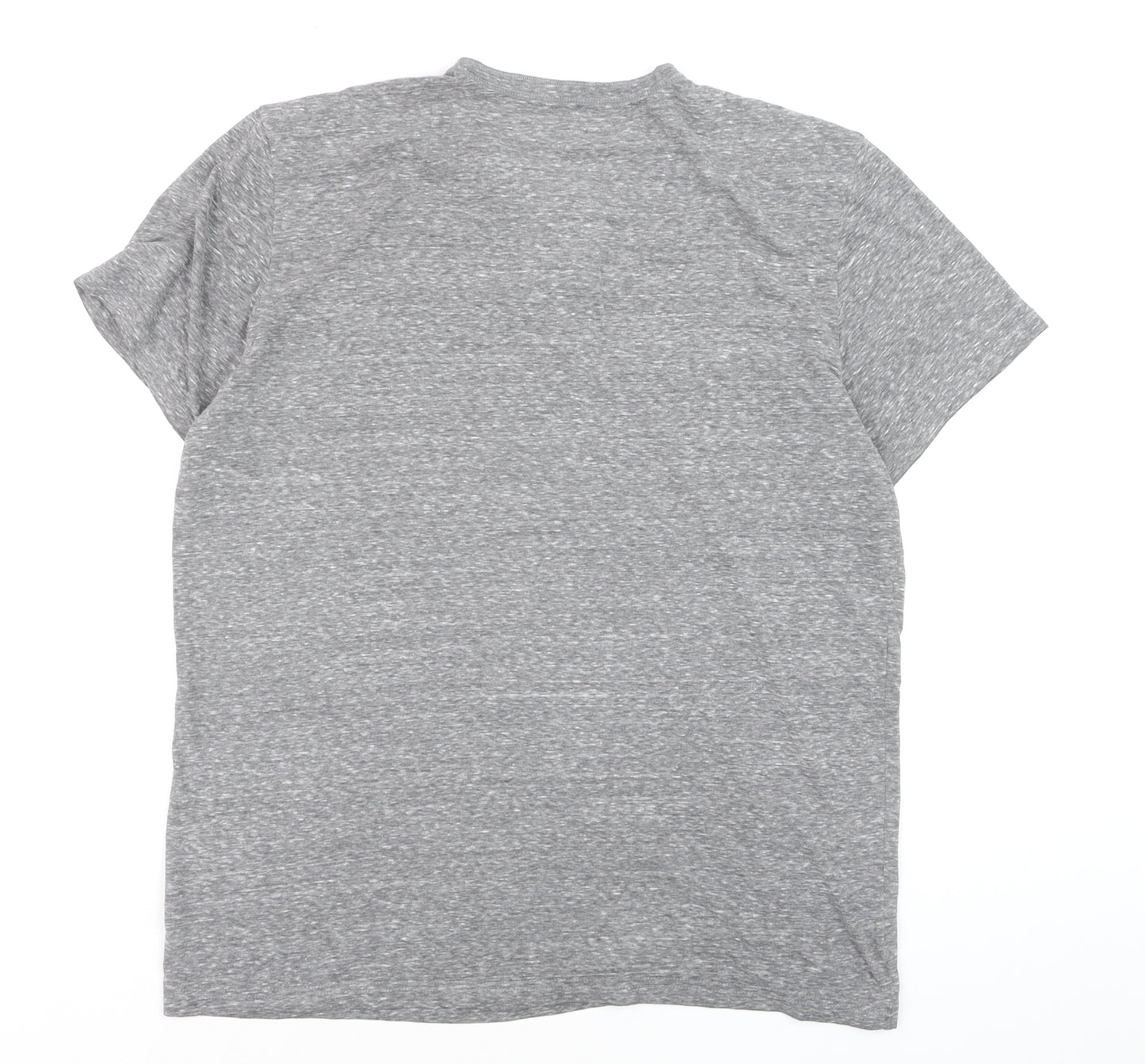 American Eagle Outfitters Men’s Grey Henley T-Shirt L Athletic Fit