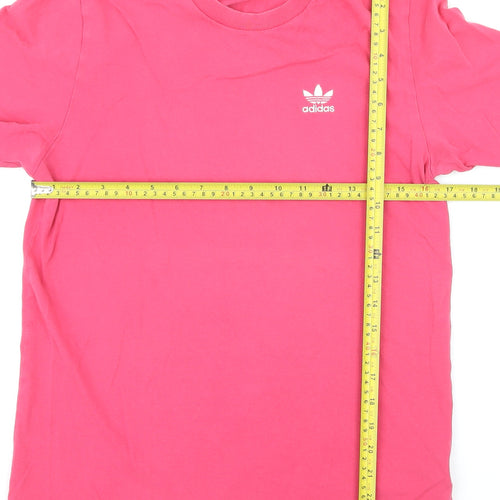 Adidas Women's Pink XS Basic Cotton Short Sleeve T-Shirt
