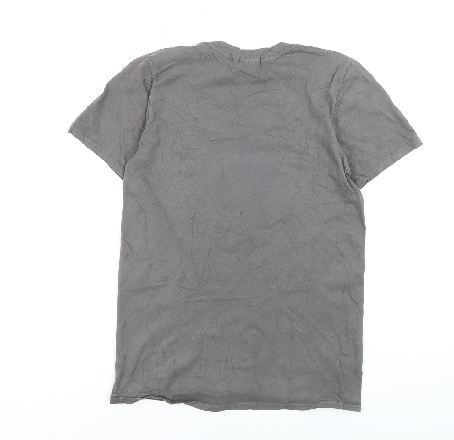 PrettyLittleThing Women's Grey 'Anti Social Butterfly' Cotton T-Shirt XS