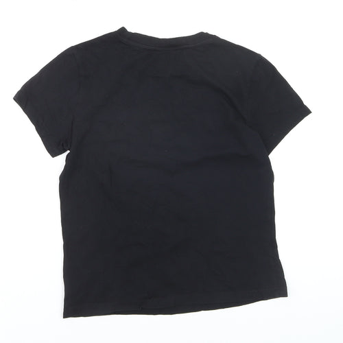 Vans Men’s Black Small Logo Graphic Regular Fit T-Shirt