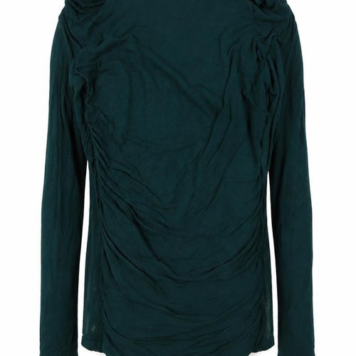 Phase Eight Women’s Green Ruched Long Sleeve Jersey Tunic Blouse M