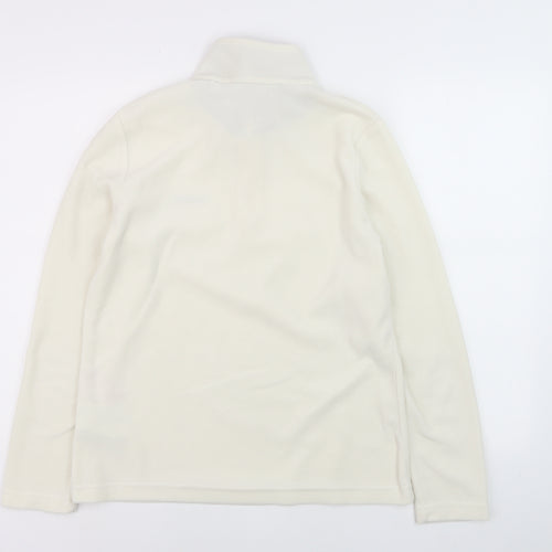 Regatta Women Ivory Fleece 1/2 Zip Pullover Sweatshirt UK 12