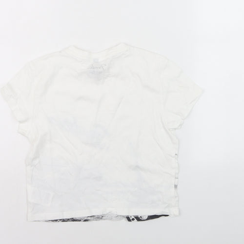 Fender Girls White Graphic Print Cotton T-Shirt Short Sleeve Size S