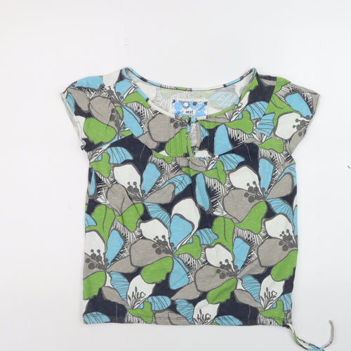 Next Women's Multicoloured Floral Cotton T-Shirt Size 8