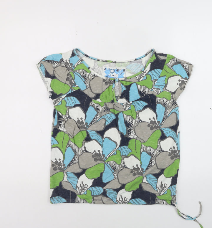 Next Women's Multicoloured Floral Cotton T-Shirt Size 8