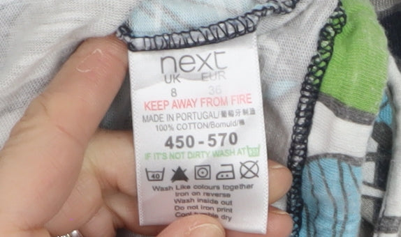 Next Women's Multicoloured Floral Cotton T-Shirt Size 8
