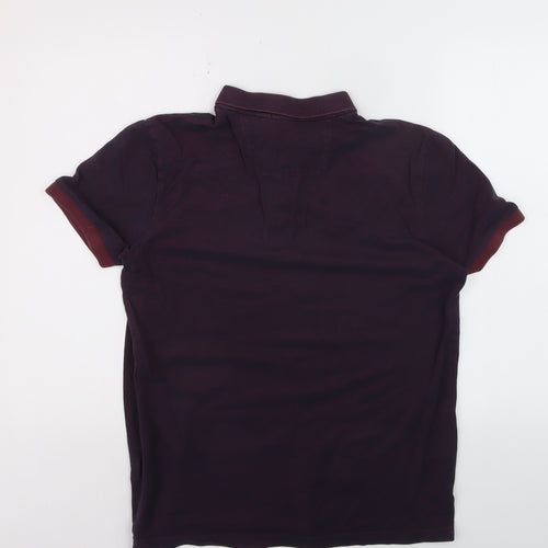 Hugo Boss Men's Purple Regular Fit Luxury Cotton Polo Shirt L