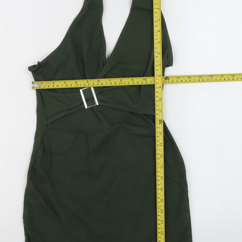 PrettyLittleThing Women’s Green Halter Camisole Top UK 6