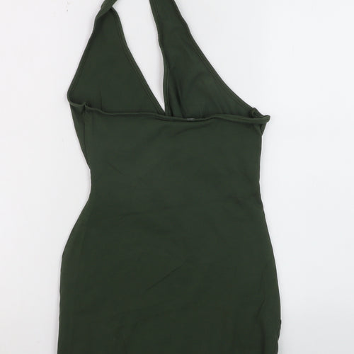 PrettyLittleThing Women’s Green Halter Camisole Top UK 6