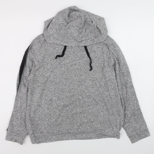 Marks and Spencer Men's Grey Knit Pullover Hoodie Size S