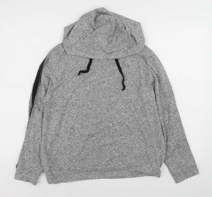 Marks and Spencer Men's Grey Knit Pullover Hoodie Size S