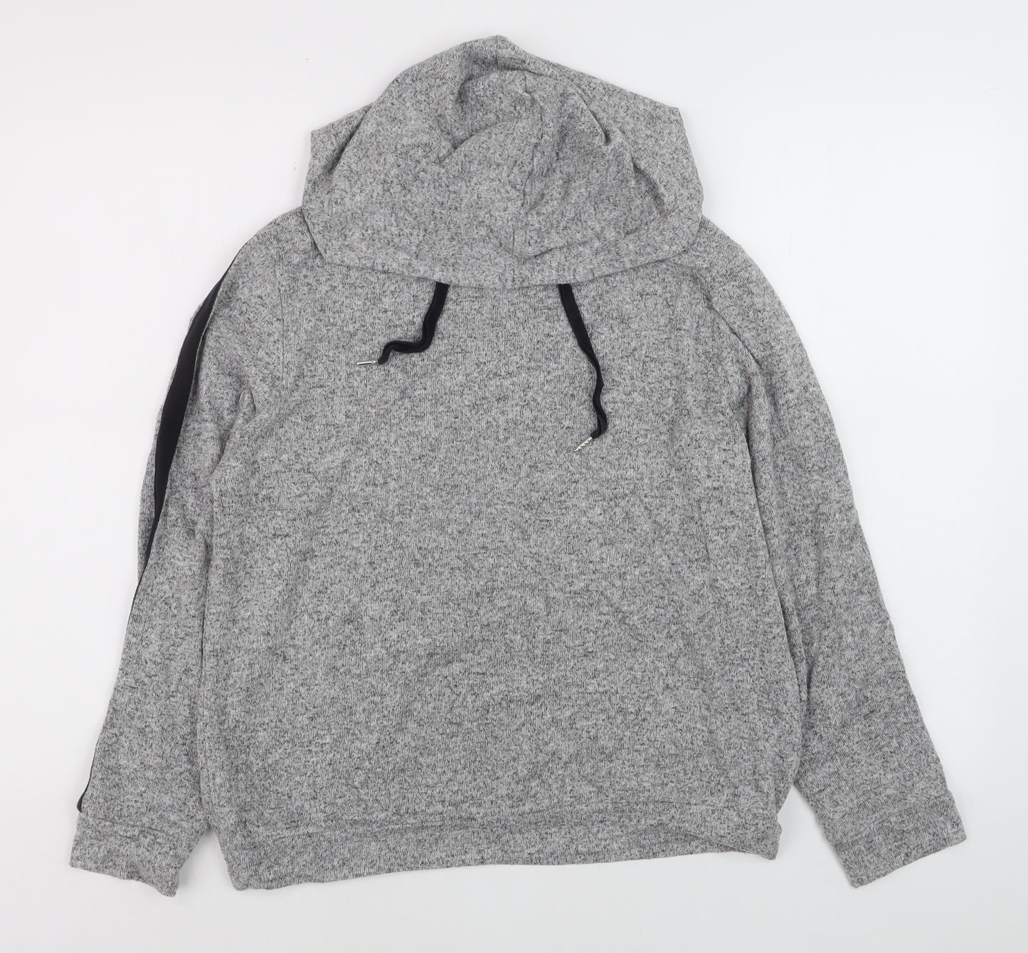 Marks and Spencer Men's Grey Knit Pullover Hoodie Size S