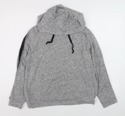 Marks and Spencer Men's Grey Knit Pullover Hoodie Size S