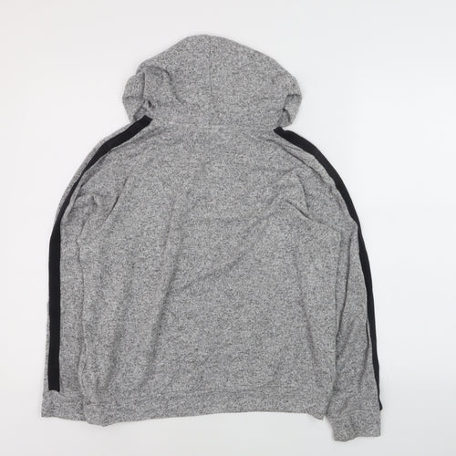 Marks and Spencer Men's Grey Knit Pullover Hoodie Size S