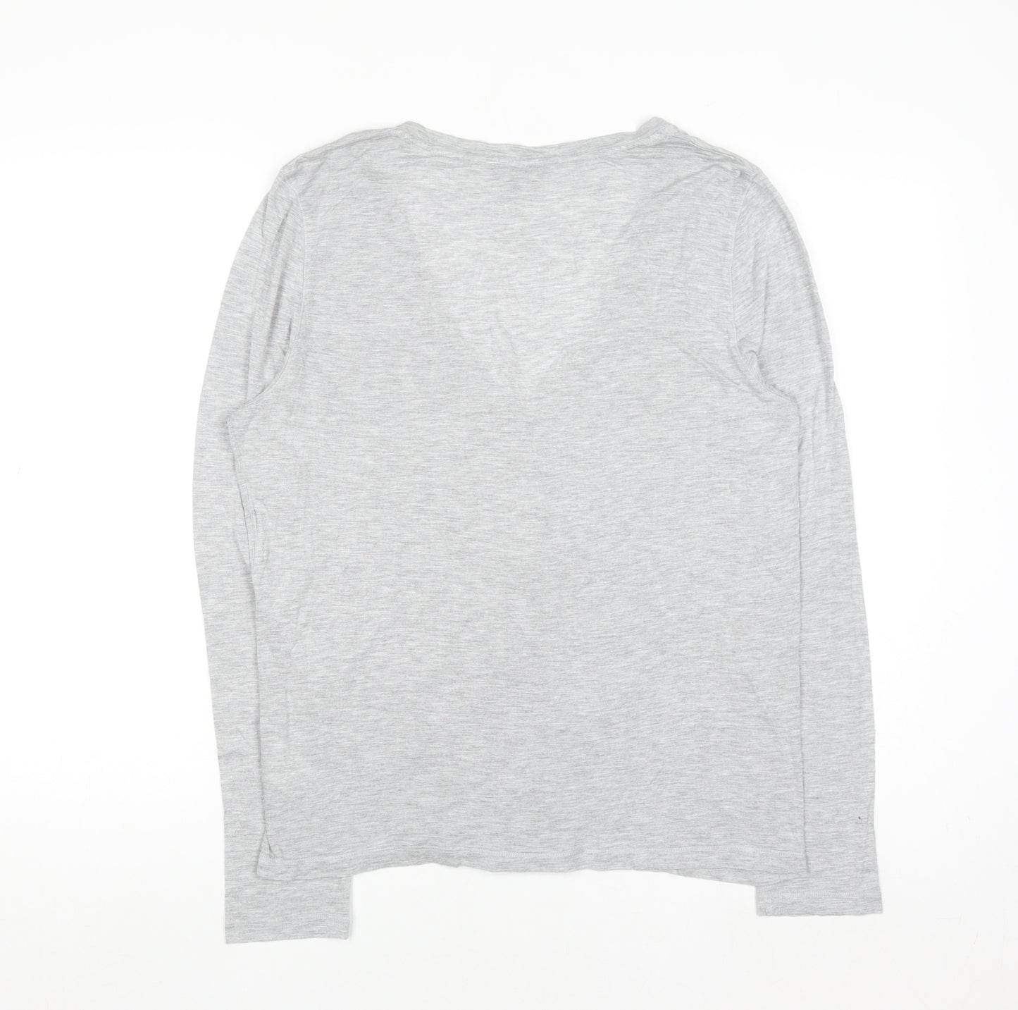 Hobbs Women's Grey V-Neck Button Cardigan XL Modal Blend