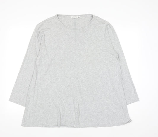 Masai Women’s Grey Long Sleeve Relaxed Fit Jersey T-Shirt XL