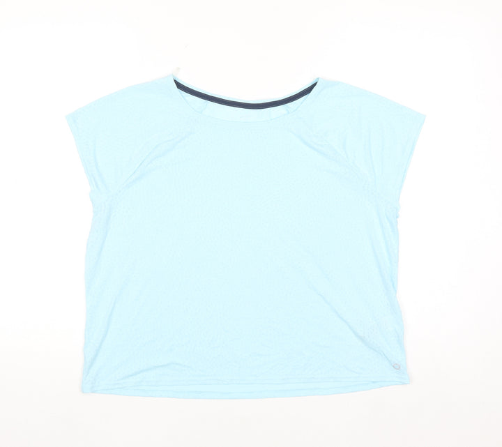 Marks and Spencer Goodmove Blue Short Sleeve T-Shirt Women Size 16