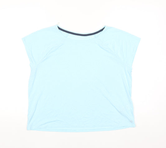 Marks and Spencer Goodmove Blue Short Sleeve T-Shirt Women Size 16