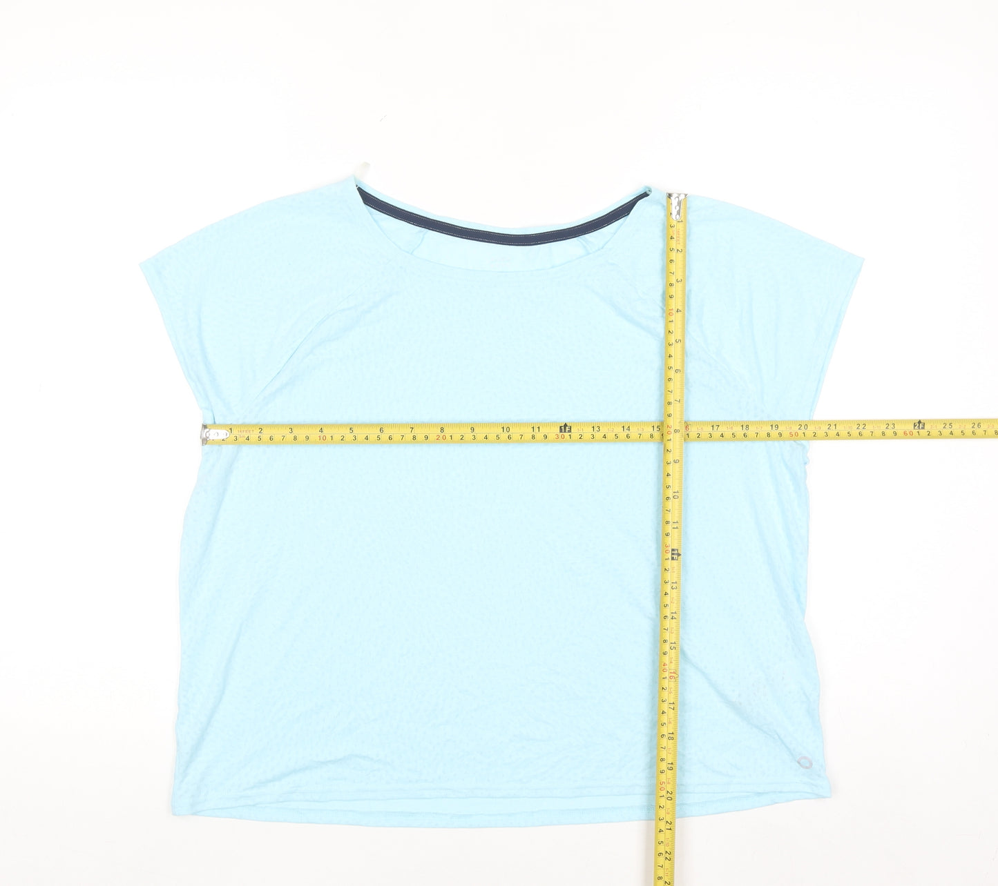 Marks and Spencer Goodmove Blue Short Sleeve T-Shirt Women Size 16