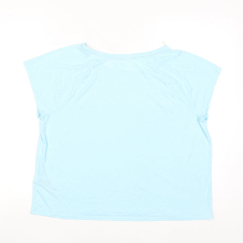 Marks and Spencer Goodmove Blue Short Sleeve T-Shirt Women Size 16