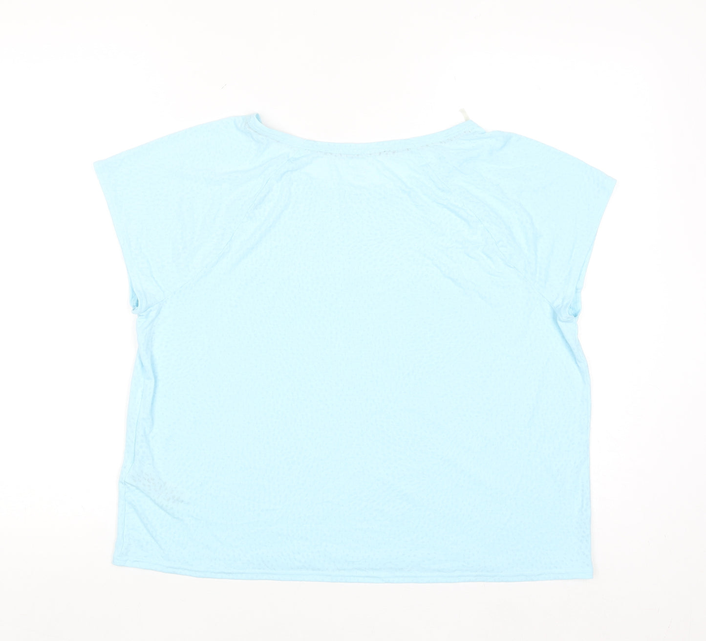 Marks and Spencer Goodmove Blue Short Sleeve T-Shirt Women Size 16
