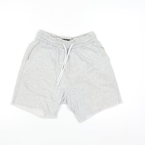 H&M Mens Grey Regular Fit Sweat Shorts Size S Casual Summer
