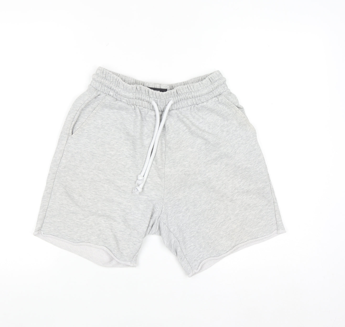 H&M Mens Grey Regular Fit Sweat Shorts Size S Casual Summer