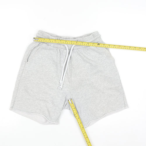 H&M Mens Grey Regular Fit Sweat Shorts Size S Casual Summer