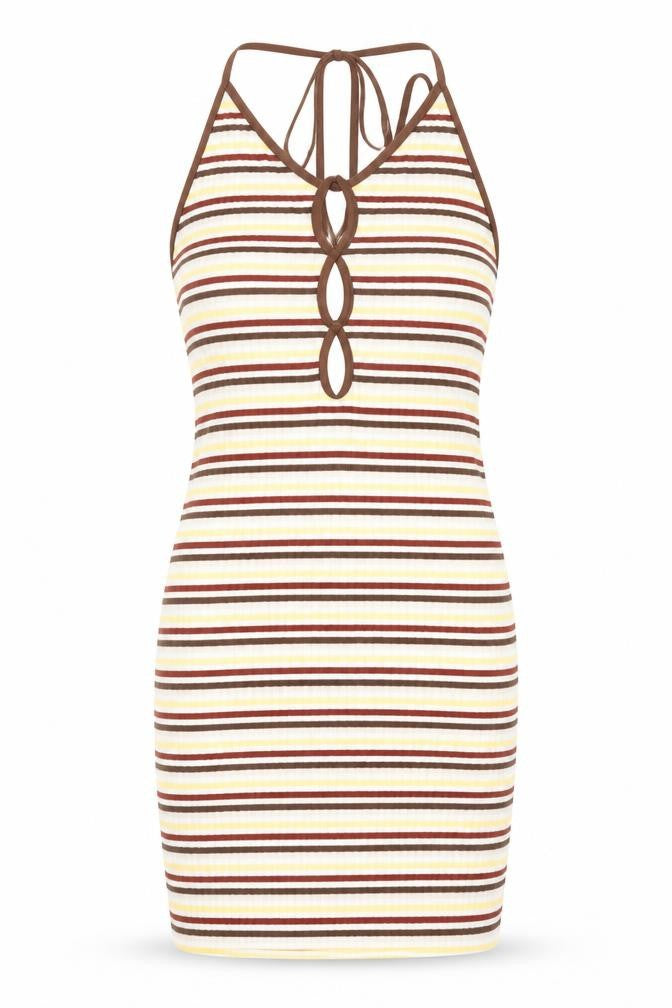 Neon & Nylon Women’s Multicoloured XS Halter Slip Dress