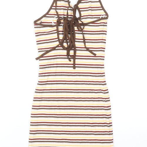 Neon & Nylon Women’s Multicoloured XS Halter Slip Dress