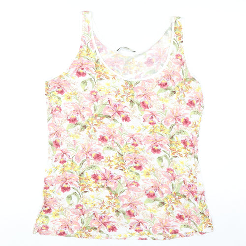Oasis Womens Multicoloured Floral Viscose Camisole Tank Top M
