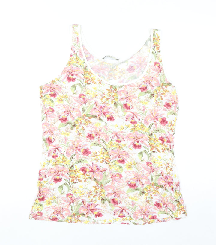 Oasis Womens Multicoloured Floral Viscose Camisole Tank Top M