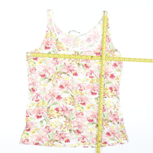 Oasis Womens Multicoloured Floral Viscose Camisole Tank Top M