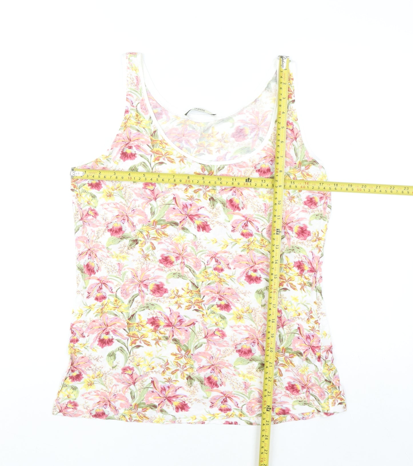 Oasis Womens Multicoloured Floral Viscose Camisole Tank Top M