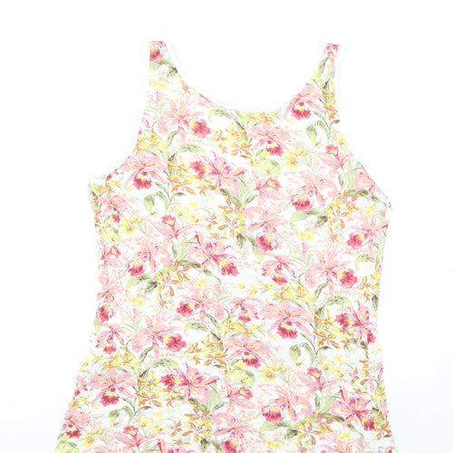 Oasis Womens Multicoloured Floral Viscose Camisole Tank Top M