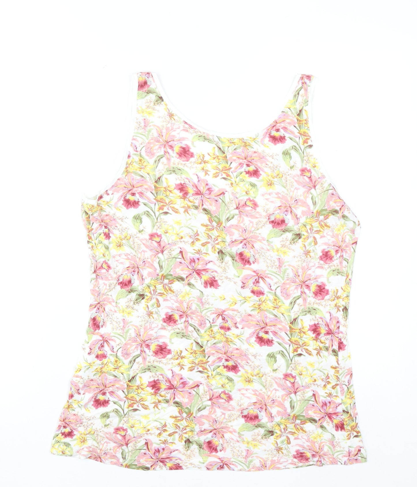Oasis Womens Multicoloured Floral Viscose Camisole Tank Top M