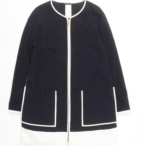 Pennyblack Women's Blue Mid-Length Zip Coat Size 10