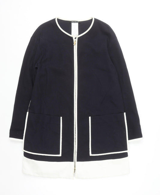 Pennyblack Women's Blue Mid-Length Zip Coat Size 10